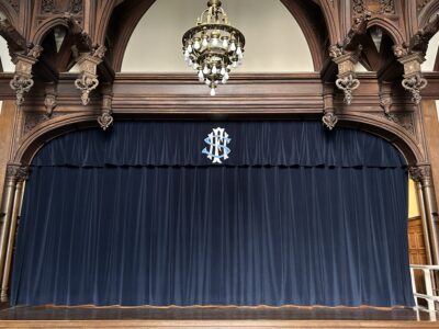 FHS Alumni Donates New Stage Curtains